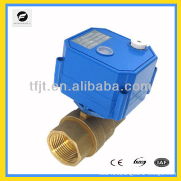 DC3-6V 2-way Brass DN25 DC12v motorized ball valve with manua override and fail -safe operation